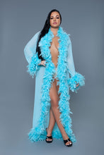 Load image into Gallery viewer, Glamour Boa Feather Trim Robe
