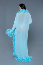 Load image into Gallery viewer, Glamour Boa Feather Trim Robe
