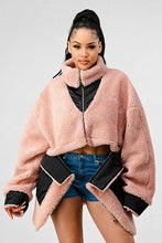 Load image into Gallery viewer, ATHINA OVERSIZED SHERPA WITH CONTRAST JACKET
