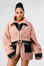 Load image into Gallery viewer, ATHINA OVERSIZED SHERPA WITH CONTRAST JACKET
