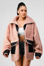 Load image into Gallery viewer, ATHINA OVERSIZED SHERPA WITH CONTRAST JACKET
