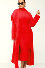 Load image into Gallery viewer, ATHINA SKIM TWO PCS CARDIGAN DRESS SET
