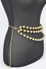 Load image into Gallery viewer, Layered Metallic CCB Beads Iconic Chain Belt
