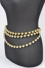 Load image into Gallery viewer, Layered Metallic CCB Beads Iconic Chain Belt
