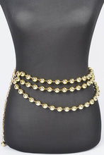 Load image into Gallery viewer, Layered Metallic CCB Beads Iconic Chain Belt
